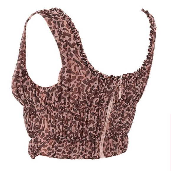 House of cb Carly animal print ruched corset top - Picture 6 of 15